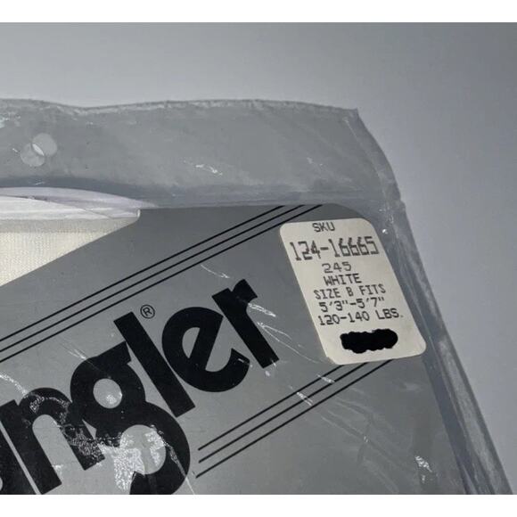 VTG 1970s/80s Wrangler Pantyhose Control Top Size B 120-140 lbs, White New - Picture 4 of 5